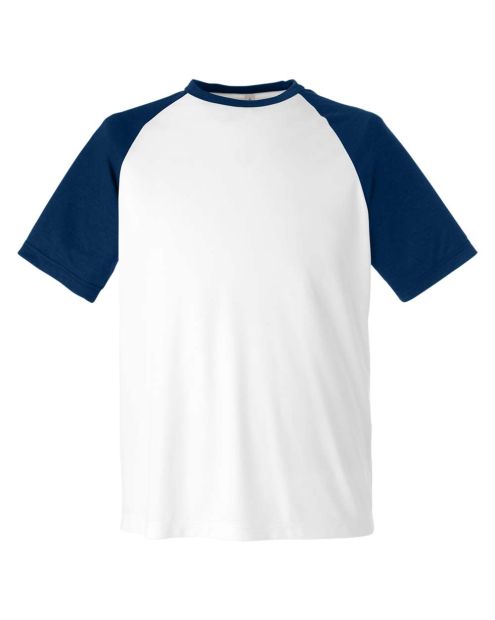 T-shirt Qualité+ homme MARINE & BLANC