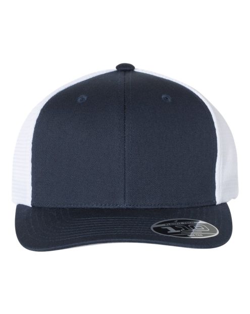 Casquette FLEXFIT MARINE & BLANC