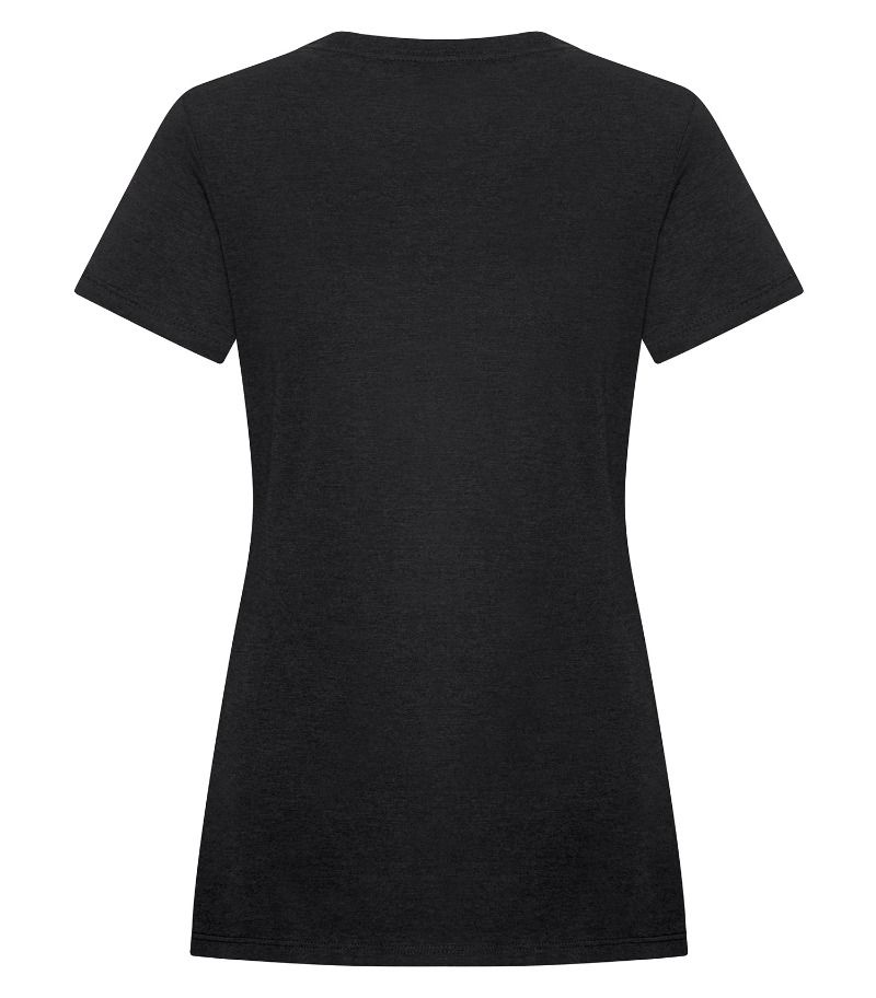T-shirt col arrondi FEMMES Qualité+ NOIR