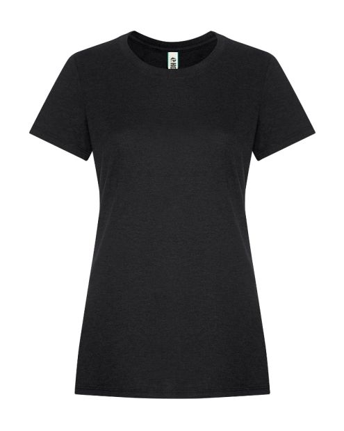 T-shirt col arrondi FEMMES Qualité+ NOIR