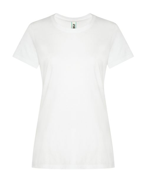 T-shirt col arrondi FEMMES Qualité+ BLANC